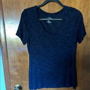Apt. 9 Blue Fitted Short Sleeve T-Shirt
